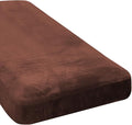 H.VERSAILTEX Velvet Stretch Individual Chaise Cover Sectional Couch Covers for L Shaped Sofa Both Left/Right Furniture Protector Seat Cushion Sofa Cover (1 Piece Chaise Cover, Burnt Brick) by HVERSAILTEX
