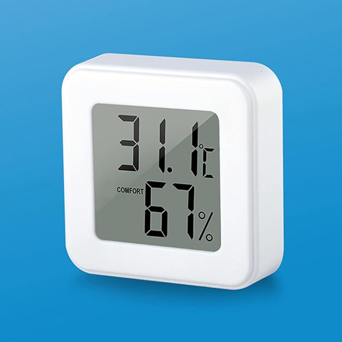 Muloo Digital Hygrometer Indoor Thermometer Humidity Meter Room Thermometer Accurate Temperature Humidity Monitor for Home Temperature and Humidity Meter Pink - Image 5