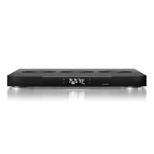 AC Infinity AIRCOM T9, Quiet Cooling Fan System 17" Top-Exhaust for Receivers, Amps, DVR, AV Cabinet Components by ACInfinity