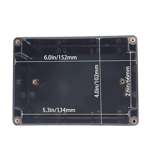 Watertight Junction Box, IP67 Waterproof Project Box Durable ABS Plastic Electronic Enclosure Case for DIY Electrical Project Black 6.30" x 4.33" x 3.54"(160 x 110 x 90 mm) - Image 5