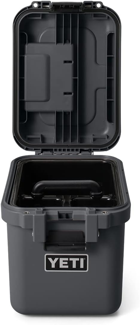 YETI LoadOut 15 GoBox Divided Waterproof Cargo Case, Dry Box, Camera Case, Fishing Tackle Box, Charcoal - Image 5
