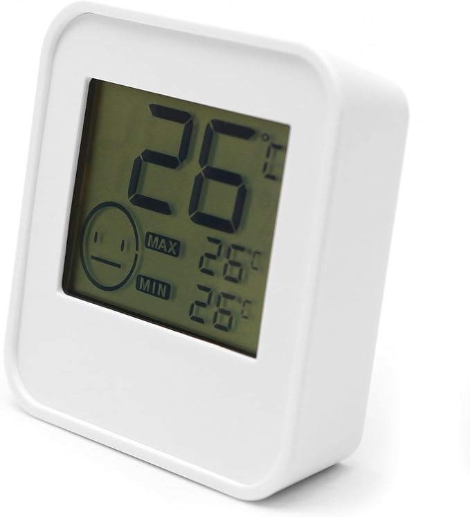 Digital Indoor Thermometer Indoor Hygrometer Room Temperature Monitor Humidity Gauge with Big Screen Stand Wall Hanging Magnet by JLENOVEG
