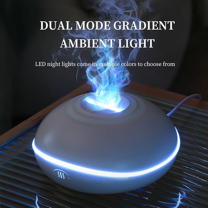 Essential Oil Diffusers Ultrasonic UFO Aromatherapy Diffuser, Ultrasonic Diffuser, Cool Mist Humidifier, 7 Colors LED Lights Changing for Home, Office, Spa 200ml (Black) - Image 4