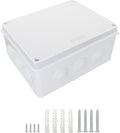 LeMotech Junction Box, ABS Plastic IP65 Waterproof and Dustproof, Universal Electrical Enclosure, Outdoor and Indoor Project Box, 10" x 7.9" x 4.7", White by LeMotech