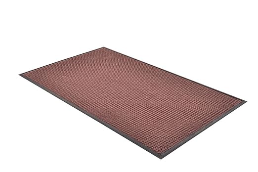 NoTrax 166 Guzzler™ Rubber-Backed Entrance Mat, for Home or Office 3' X 4' Burgundy - Image 2