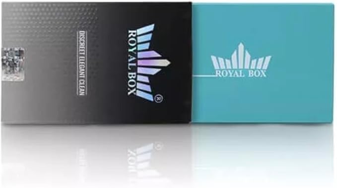 Generic Original Royal Box Turquoise Blue 8 Compartment Snuff Storage Box with Built in 3"" Metal Alloy Straw, Black - Image 6