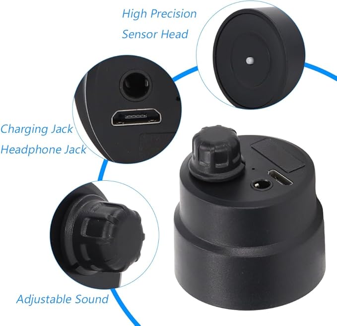 Water Leakage Detection, Wall Pipe Leak Listen Detector Underground Monitor High Sensitive Sound Intensifier Ear Listening Device with Earphone for Home Bedrooms Basement Kitchen Bathroom Laundry - Image 2