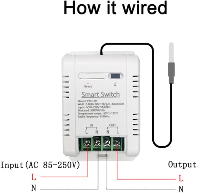 WiFi Temperature Controller Sensor Module Wireless Remote Control with Energy Consumption Monitoring, for Greenhouse, Homebrew, Climbing Pet Breeding, Incubator, Alexa Voice - Image 8