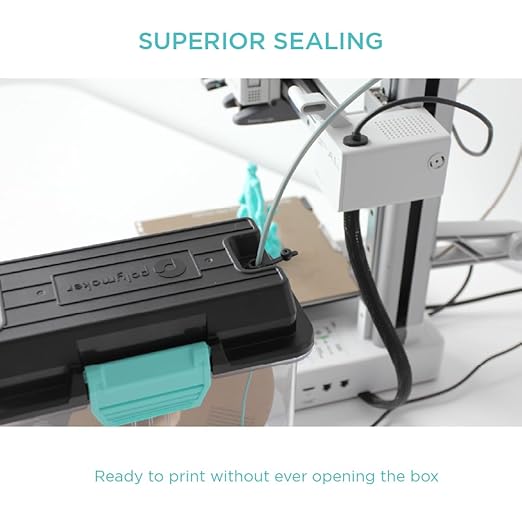 Polymaker 3D Printing Filament Storage Box - PolyDryer Box for Continuous Filament Sealing and Protection, 3D Printer Filament Holder Compatible with PA Nylon, PLA, PVB, PETG, ABS, TPU 1.75mm 2.85mm - Image 2