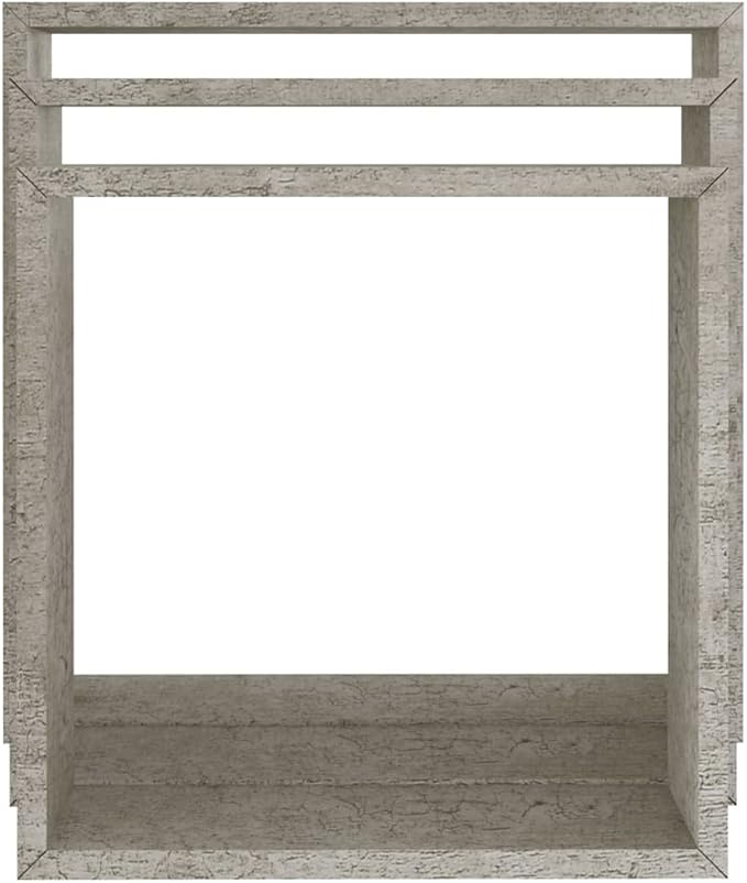 vidaXL Set of 3 Modern Wall Cube Shelves in Concrete Gray Floating Storage Solutions for Living Room Study and Office Shelf Corner Decorative Modular Shelving Organizer Indoor - Image 4