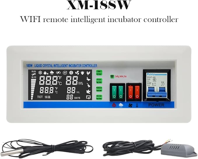 XM-18SW New Version Intelligent Incubator Controller WiFi Remote Intelligent Temperature and Humidity App System Egg Incubator - Image 2