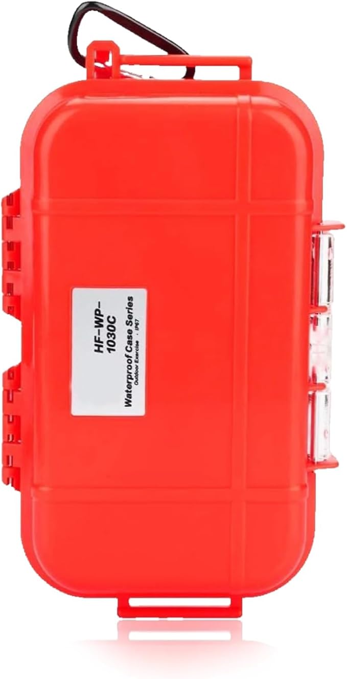 Dry Box Outdoor Waterproof Airtight Storage Case Hard Shell Wet Dry Box Carry Box Tackle Organization for Camping, Fishing by HERCHR