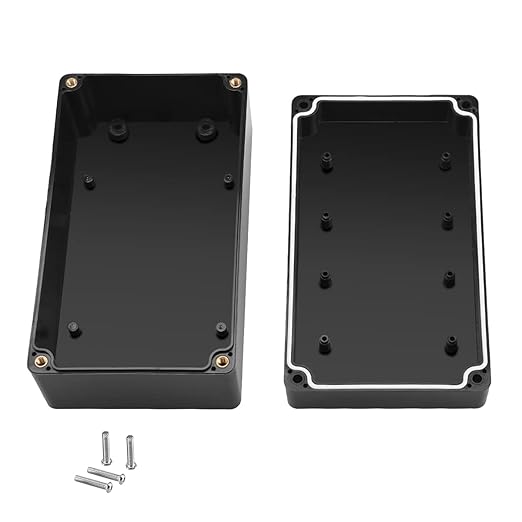 Waterproof Plastic Project Box ABS IP65 Electronic Junction Box Enclosure 6.2 x 3.54 x 2.3 inch 158 x 90 x 60 mm (Black) - Image 3