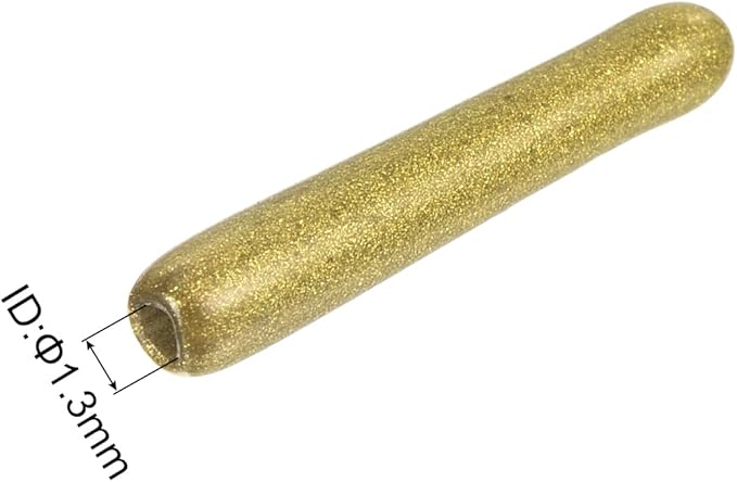uxcell 20pcs Rubber End Caps 3/64"(1.3mm) ID Vinyl Round Tube Bolt Cap Cover Thread Protectors Gold - Image 3