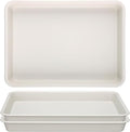 GREANER 11 Inch Plant Ttray, 3 Packs Durable Plastic Humidity Trays for Indoor Plants, Plant Saucers for Outdoors, Drip Trays for Potted Plants(Beige) by GREANER