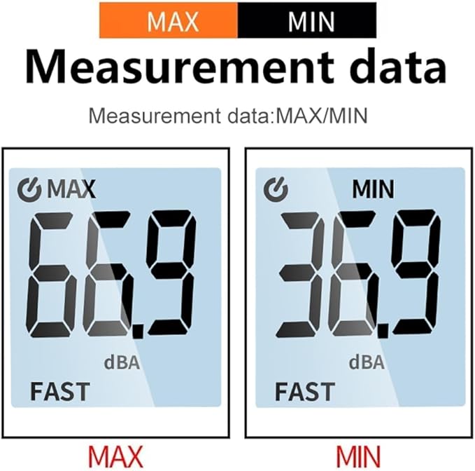 REDYY Sound Leveling Meter,High Precisions Sound Leveling Meter Decibel Noise Tester Digital Noise Meter Simple to Use for Environmental Monitoring - Image 8