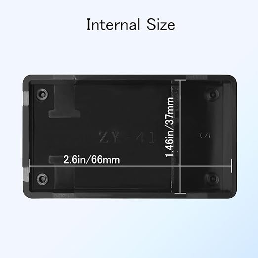 Project Box 8 Pieces Electrical Box Small Junction Box ABS Plastic Enclosure Power Electronic Case Black 2.76" x 1.65" x 0.91"(70 x 42 x 23mm) - Image 4