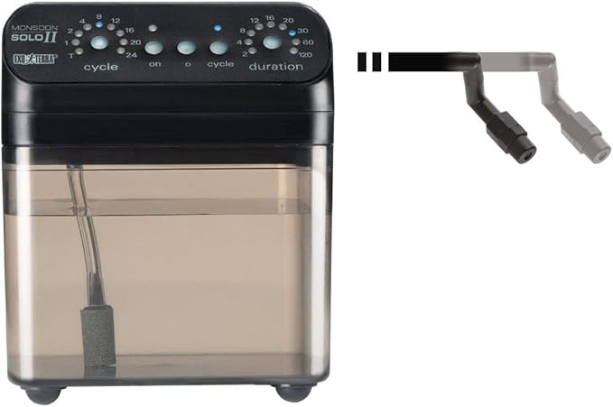 Exo Terra Monsoon Solo II - Programmable Misting System for Reptile Terrariums, Ultimate Humidifier with Multiple Nozzles for Optimal Humidity Control - Image 2
