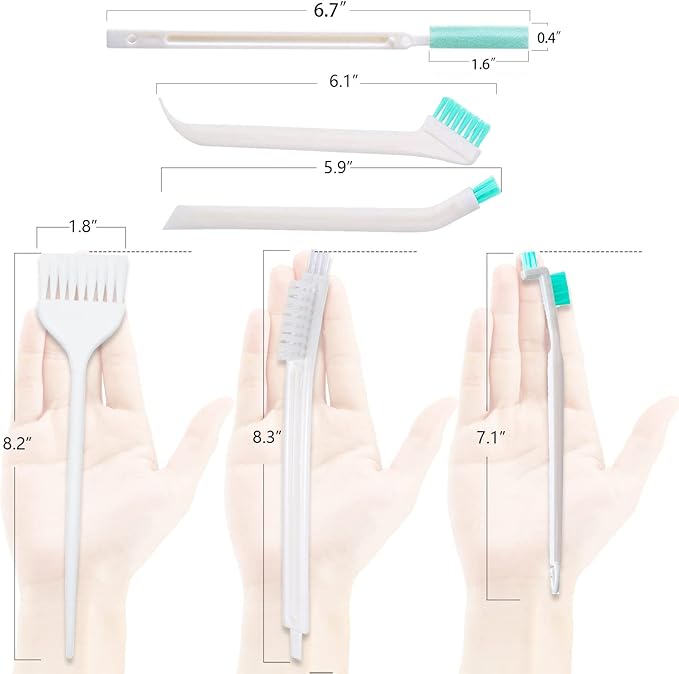 Small Detailing Cleaning Brushes for Small Spaces,Crevice Cleaning Tools for Keyboard Bottle Window Groove Car Gap,Scrub Cleaner Supplies for Shower Toaster Tub Baseboard Sink Grout Oven Juicer - Image 8