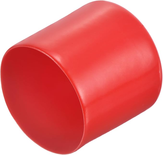 uxcell 20pcs Rubber End Caps 47mm ID Vinyl Round Tube Bolt Cap Cover Thread Protectors Red by uxcell