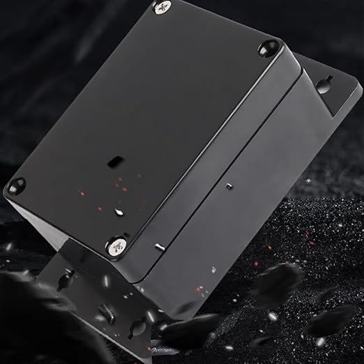 Electrical Junction Box IP65 Waterproof ABS Plastic Project Case with Fixed Mounting Ears Black 3.93×2.67×1.97 inch (100 x 68 x50 mm) - Image 5