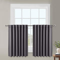 NICETOWN Blackout Curtain Panels for Living Room - (Grey Color) 29x36 inch, 2 Panels Set, Room Darkening Blackout Drapes for Window by NICETOWN