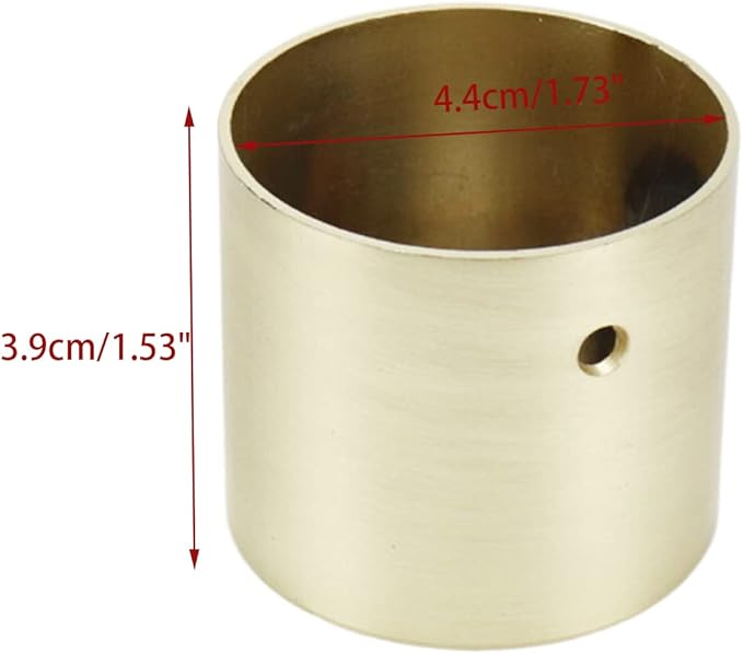 4pcs Modern Table Foot Cover Caps Brass Chair Feet Protector Zinc Alloy Round Furniture Leg for Desk Sofa Dresser (1.73" Diameter) - Image 4