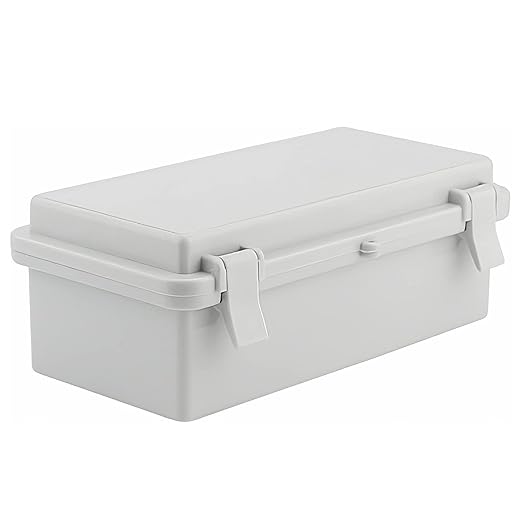 Sunnyglade ABS Plastic Dustproof Waterproof IP65 Junction Box Universal Durable Electrical Project Enclosure with Lock (3.9"x7.9"x2.8") by Sunnyglade