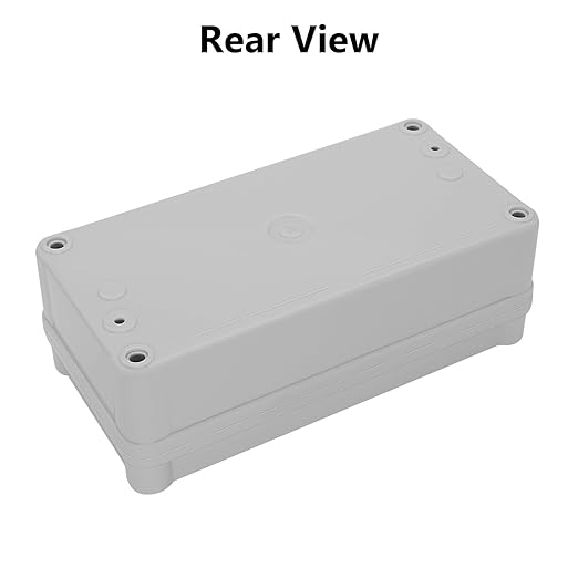LeMotech Junction Box IP67 Waterproof Dustproof ABS Plastic Project Box for Electrical Outdoor Enclosure Gray 6.3 x 3.1 x 2.2 inch (160 x 80 x 55 mm) - Image 5