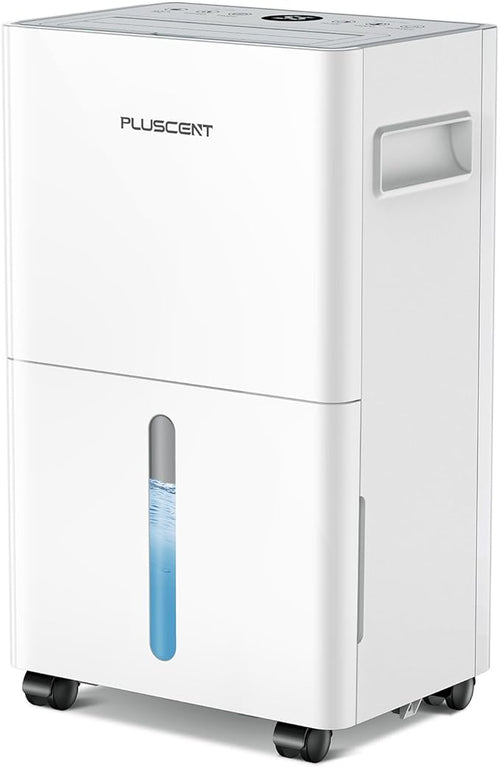 1,500 Sq. Ft Dehumidifier for Basement, 21 Pints Dehumidifiers for Home with Drain Hose, Quiet Operation, Smart Humidity Control, Auto Defrost, 24H Timer, Portable for Bedroom, RV, Bathroom by PLUSCENT