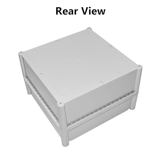 LeMotech Waterproof Dustproof IP67 Junction Box DIY Case Enclosure Gray 11 x 11 x 7.1 inch (280 x 280 x 180 mm) - Image 5