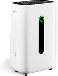 3,000 Sq.Ft 60 Pint Dehumidifier for Basements and Home-with Drain Hose,1.7Gallon Water Tank,Intelligent Humidity Control,Dual Protection and 4 Modes,for Large room by Fierscial