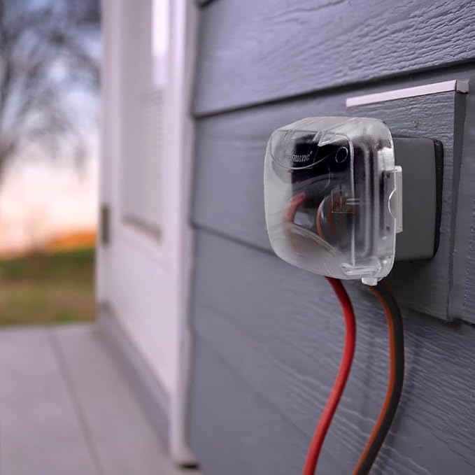 Intermatic WP5100C Extra-Duty in-Use Electrical Outlet Cover - Single Gang, Versatile Outdoor Receptacle Cover - Secure and Weatherproof Design for Outdoor GFCI Outlets, Durable Plug Cover - 2.75" - Image 3