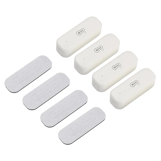 4PCS for Zigbee Wireless Temperature and Humidity Sensor Indoor Smart Thermohygrometer with ±1°C and ±5% RH Accuracy App Alerts Voice Control for Home Office Monitoring - Image 8