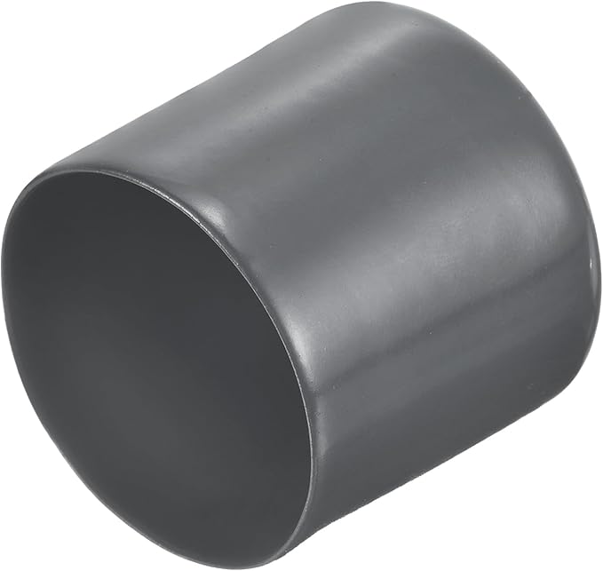 uxcell 20pcs Rubber End Caps 48mm ID Vinyl Round Tube Bolt Cap Cover Thread Protectors Dark Grey by uxcell