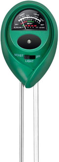 iPower 3-in-1 Soil Test Kit, Soil Moisture/Light/pH Meter for House Plant, Garden, Lawn, Farm, Ideal for Indoor & Outdoor Use by iPower