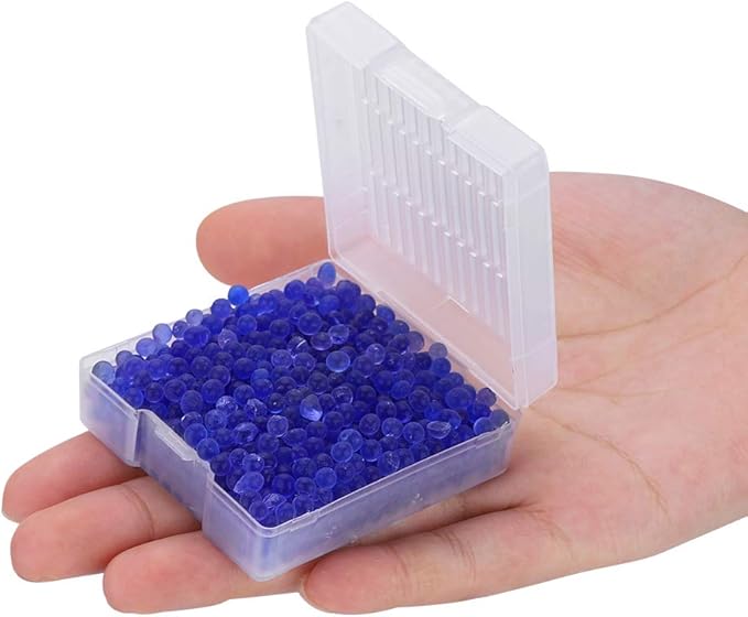 Reusable Silicone Desiccant, Blue Indicating Gel Desiccant Beads Compact Lightweight Moisture Beads Moistureproof Dehumidifier for Camera Car Closet Cabinet Bag Storage Box - Image 4
