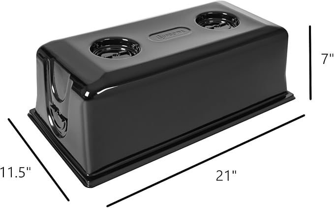 SUNPACK Sundome Plastic Multi-Vented Blackout Humidity Dome, Black, 7" (Pack of 10) - Ideal for Greenhouses or Indoor Gardening, Able to Adjust Humidity with Vents - Image 3