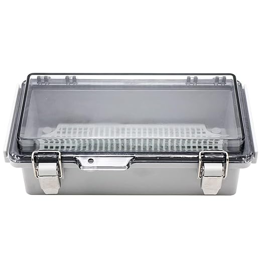 MAKERELE Small Outdoor Junction Box Waterproof Electrical IP67 Plastic Enclosure for Electrical Project with Transparent Cover Outside Size 7.9×3.9×2.8 inch(200×100×70mm) - Image 9