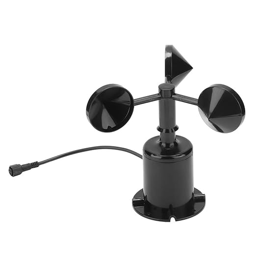 Yosoo Anemometer, 0-70M/S Wind Speed Meter Sensor, Pulse Type, Three Cups, Greenhouses, Weather Stations, Environmental - Image 5