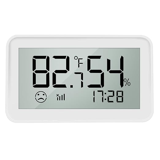 Wengart Zigbee Temperature Humidity Sensor with LCD Display, Indoor Thermometer Hygrometer for Home Assistant, Alexa (Hub Required), Remote Monitoring for Guitar Case, Humidor & Greenhouse, SZT04E_Z by Wengart