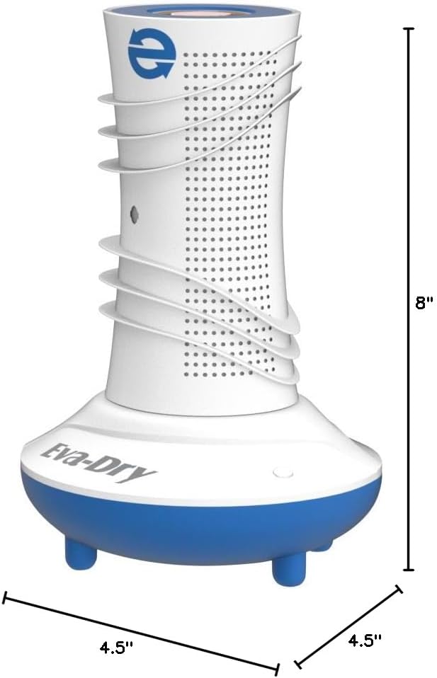 Eva-Dry EDV-365 Air-Dry System – Renewable Dehumidifier with Dual Cylinders, Rapid 2-Hour Renewal, and Color-Changing Indicator – Ideal for Closets, Safes, Boats, and Small Spaces - Image 7
