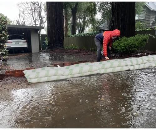 AquaShield Powered by Mobilevee - Quick-Response Emergency Flood Pad Barriers 12"x24" (6-Pack) - Water-Activated Flood Protection and Diverter for Homes and Garages - Protection Against Storms - Image 6