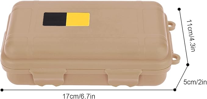 Water - Tight Storage Box | EDC Outdoor Survival Container for Electronics/Fishing Gear/Camping | Particle - Protected & Shock - Absorbing Dry Box with Silicone Gasket, 2 Sizes (Large - Image 9