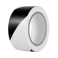 Hazard Tape - 2 Inch x 108 Feet Black & White Ultra-Adhesive Safety Stripe Tape for Marking Floor, Walls by YEEGRAOU