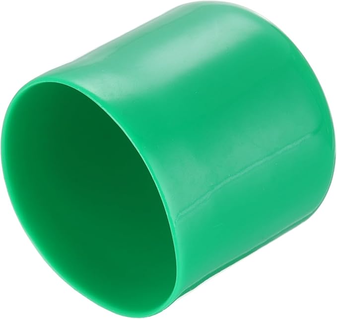 uxcell 20pcs Rubber End Caps 45mm(1 3/4") ID Vinyl PVC Round Tube Bolt Cap Cover Screw Thread Protectors Dark Green by uxcell