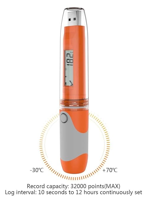 Multi Use Temperature & Humidity Data Logger|Thermal Mapping|Area Mapping| (Range: -30℃ to 70℃) USB Plug & Play for Cold Chain, Pharmaceuticals,and Laboratories | Model: Elitech RC-51H (2) - Image 2