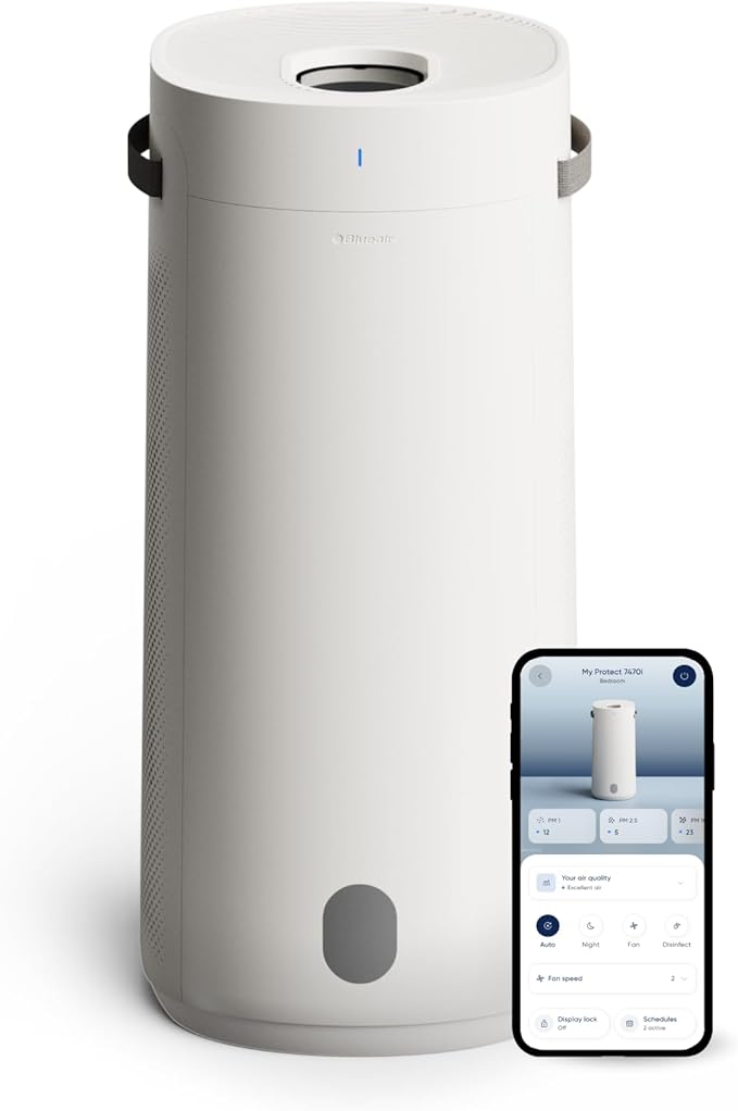 BLUEAIR 2-in-1 Purify + Humidify: Air Purifier and Humidifier with HEPASilent™ and 360° InvisibleMist™ Technology, Top Pour - covers 1,726 sqft in 60 minutes - Perfectly balanced air, one product by BlueairInc
