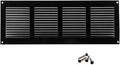 14x4 inch (Duct Opening) Vent Cover - Black Ventilation Covers for Wall and Ceiling - Metal Return Grille - HVAC AC Air Vents Register for Indoor and Outdoor Use with Mesh by ABOUT+VENT