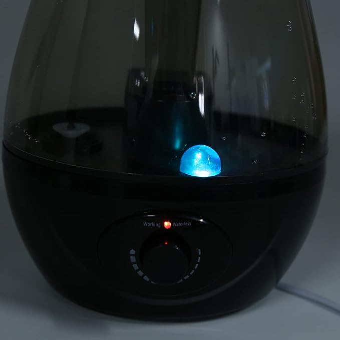 110-220v Air Humidifier Diffuser Mini Double Spray Ultrasonic Atomizer with Night Light for Home Yoga Office Bedroom Pet House(US Plug) - Image 9